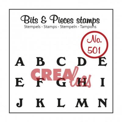 Crealies Clear Stamps - Alphabet groß Teil 1